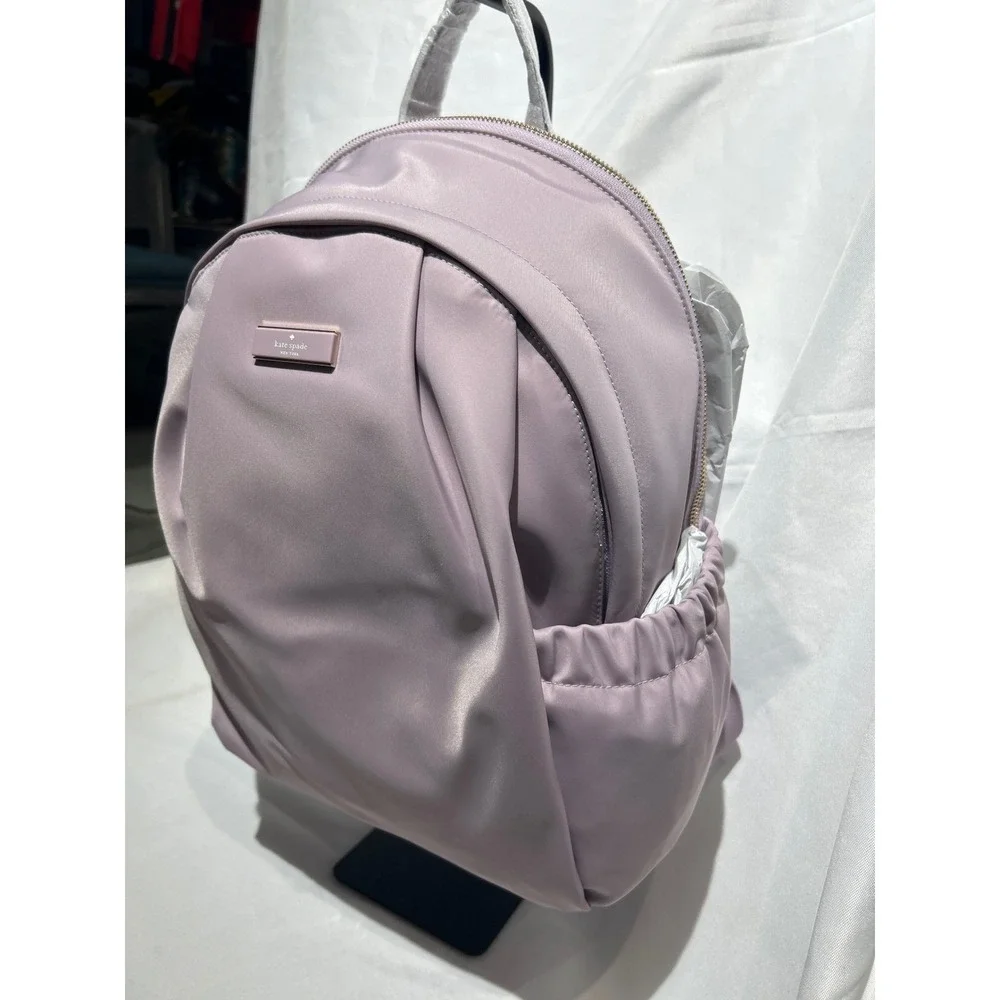 Kate Spade Carter Large Nylon Backpack Lavender